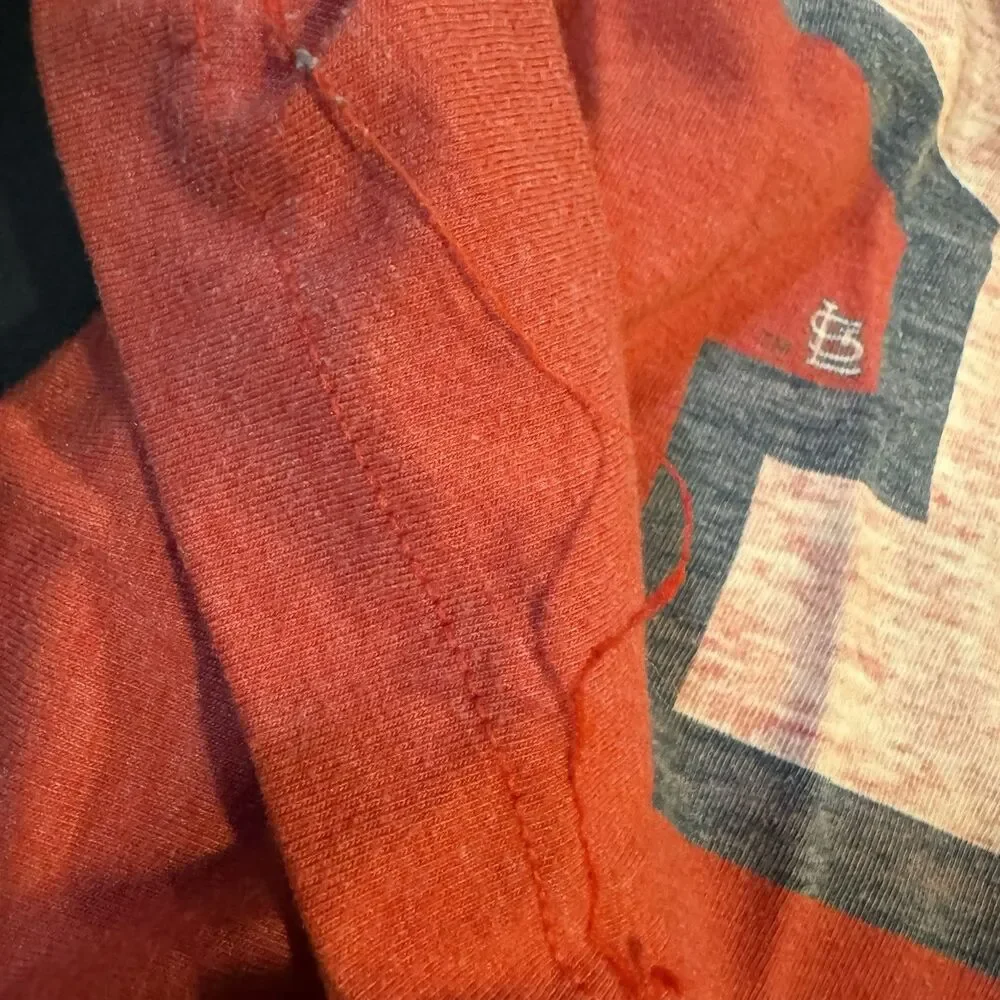 Nike St Louis Cardinals Shirt Mens XL Red Tri Blend MLB Baseball Graphic Tee Fla